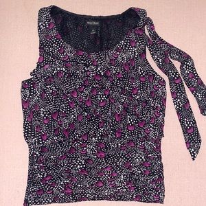 WHBM - Sleeveless Ruffle Blouson Top